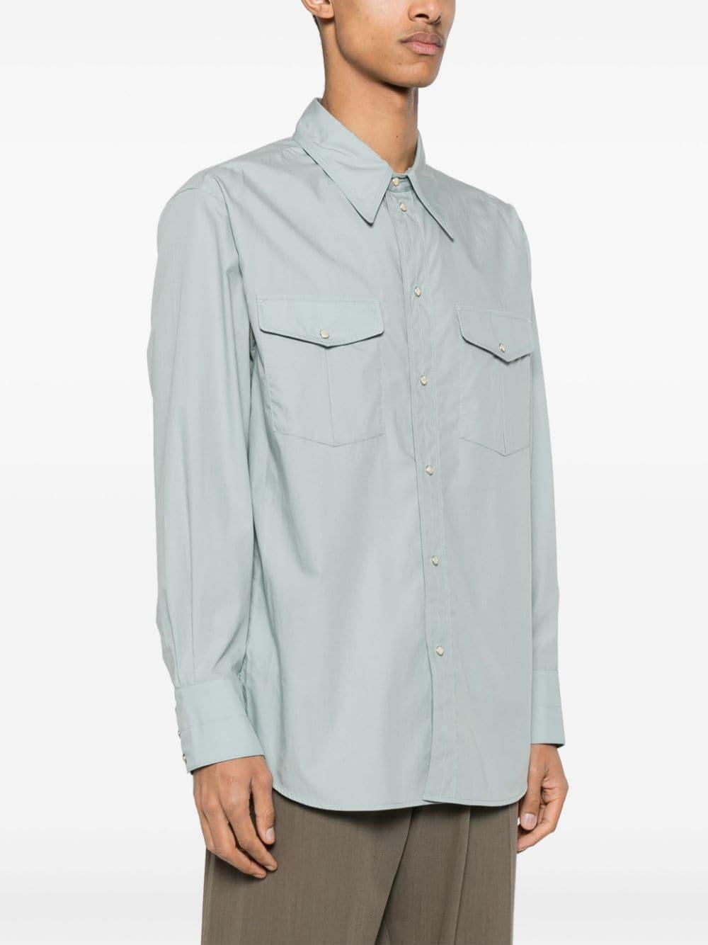 Western Poplin Shirt In Bl Light Blue Product Image