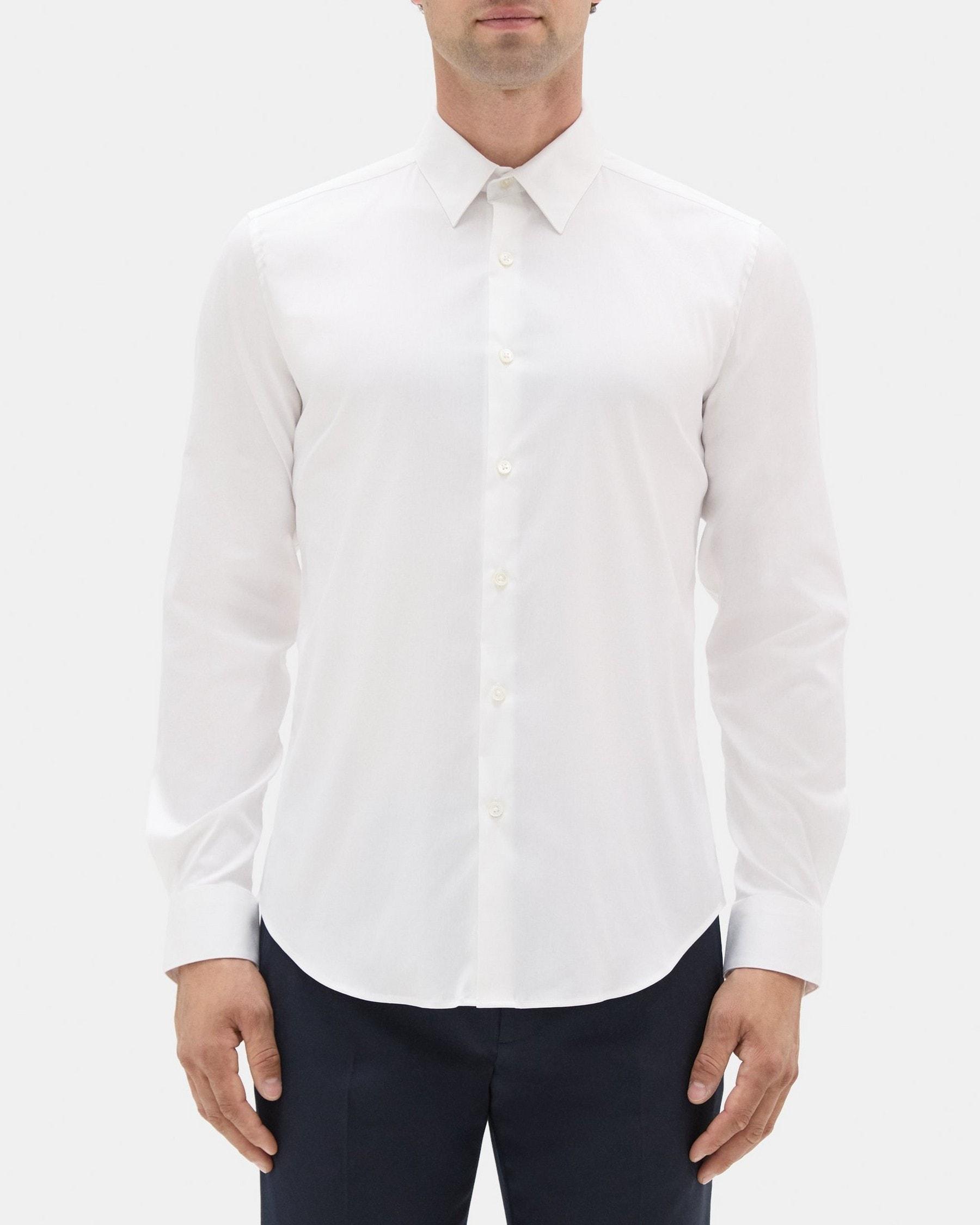 Tailored Shirt In Stretch Cotton Product Image