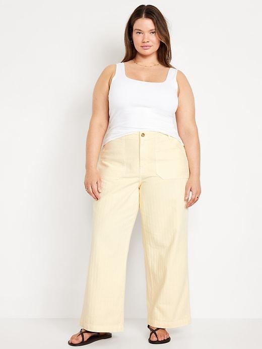 High-Waisted Baggy Wide-Leg Jeans Product Image