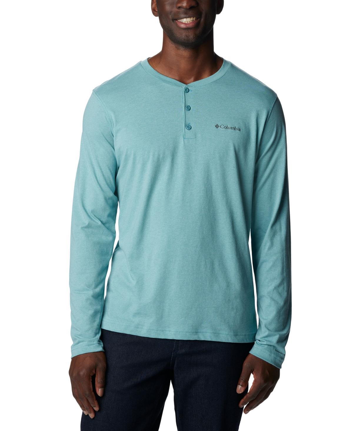 Mens Columbia Thistletown Hills Henley Top City Gray Grey Product Image