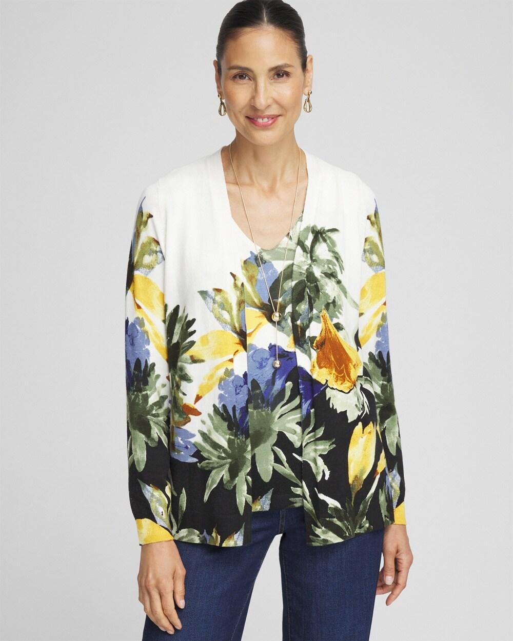 Women's Long Sleeve Garden Cardigan Sweater Product Image