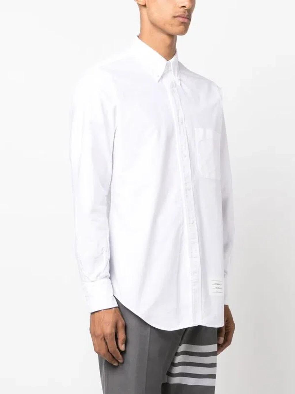 THOM BROWNE Shirt  Men Color White In 100 White Product Image