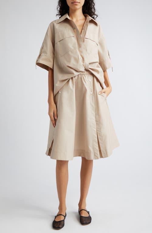 3.1 Phillip Lim Short Sleeve Draped Shirt Dress Product Image