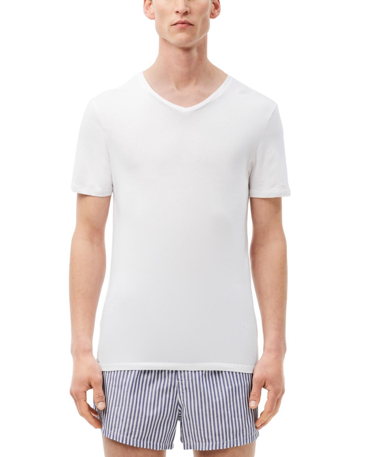 Lacoste Mens 3pk. Slim-Fit V-Neck T-Shirts Product Image