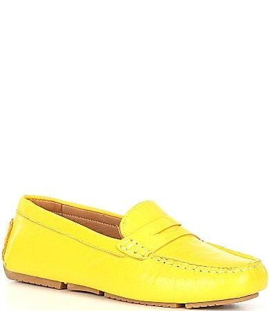 Flag LTD. Womens Morgan Leather Penny Loafer Moccasins Product Image