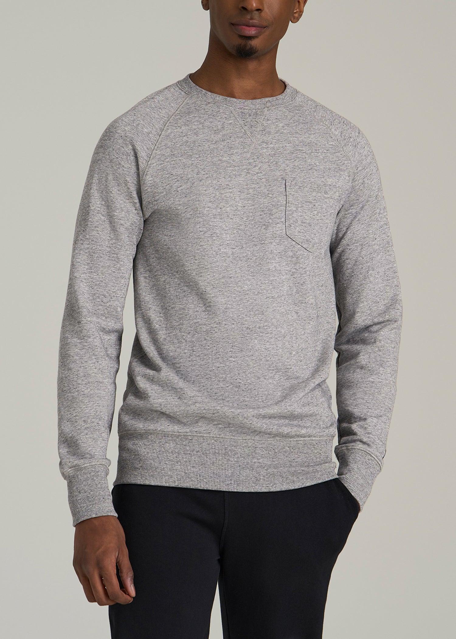 Wearever 2.0 French Terry Crewneck Sweatshirt for Tall Men in Heathered Grey product image