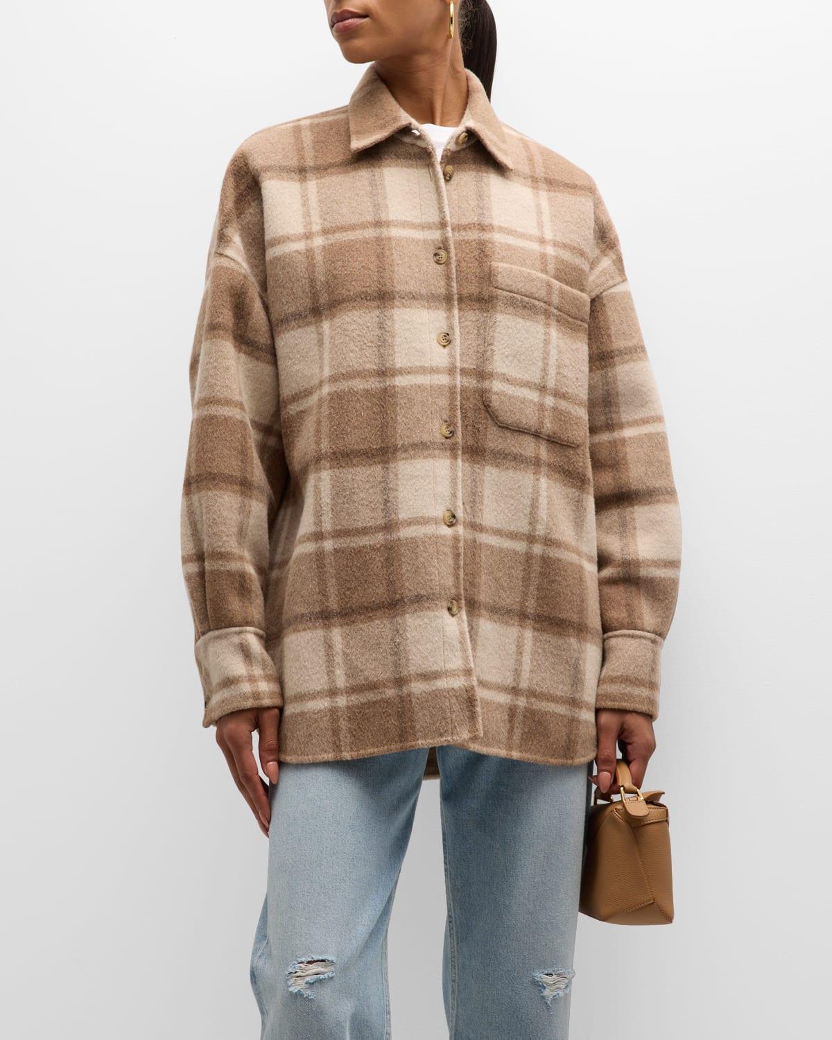 ATM Anthony Thomas Melillo Plaid Flannel Shirt Jacket Product Image