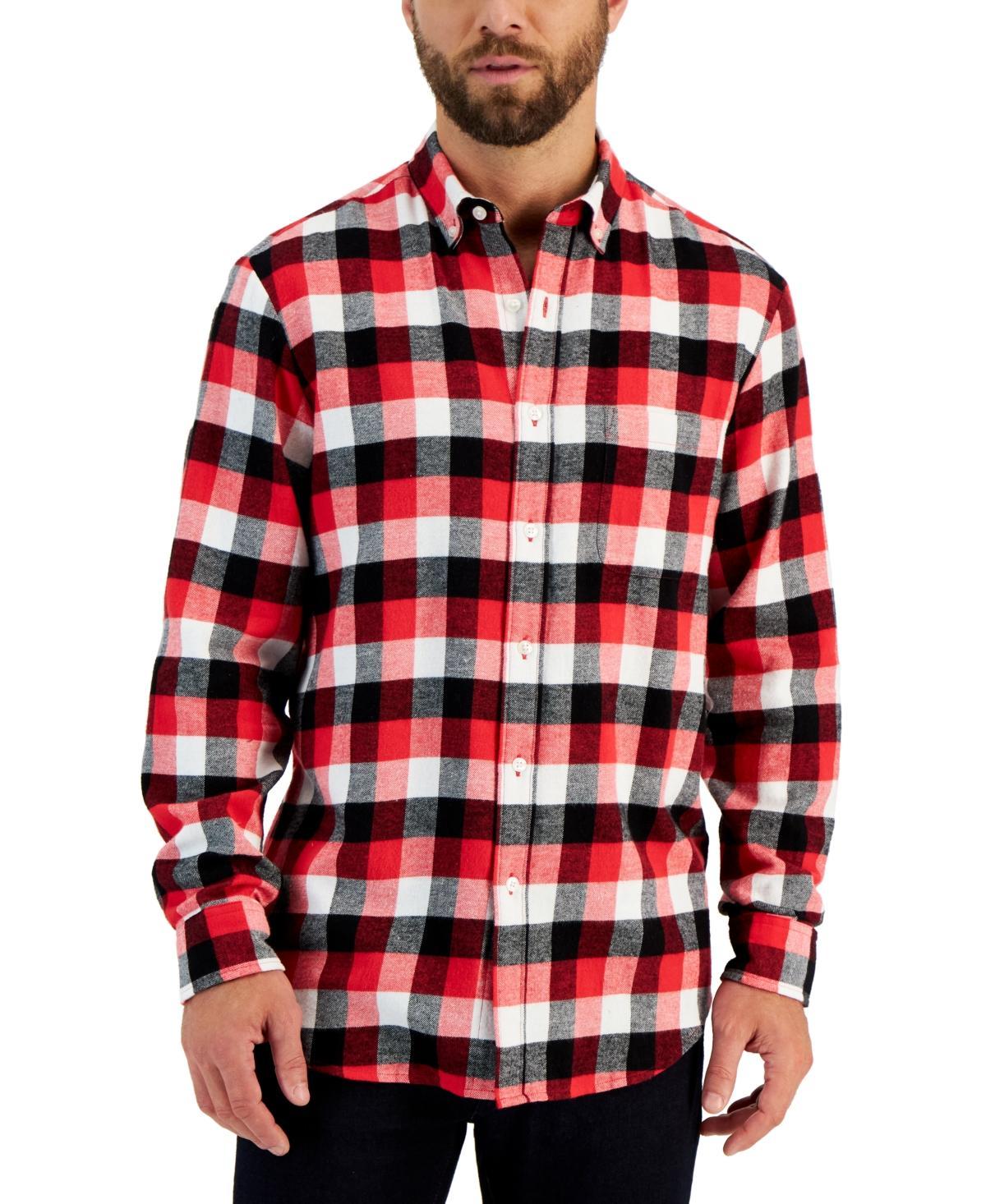 Club Room Mens Regular-Fit Plaid Flannel Shirt, Created for Macys Product Image