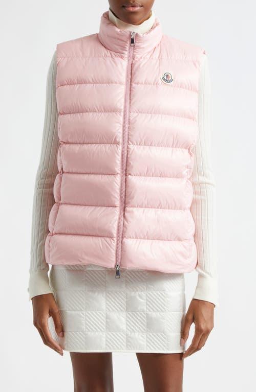 MONCLER Pink Ghany Down Vest Product Image