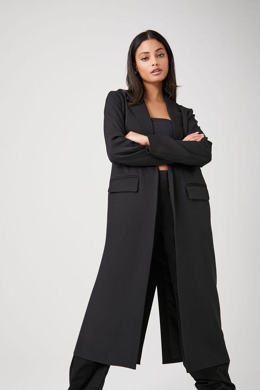 Open-Front Longline Blazer | Forever 21 Product Image