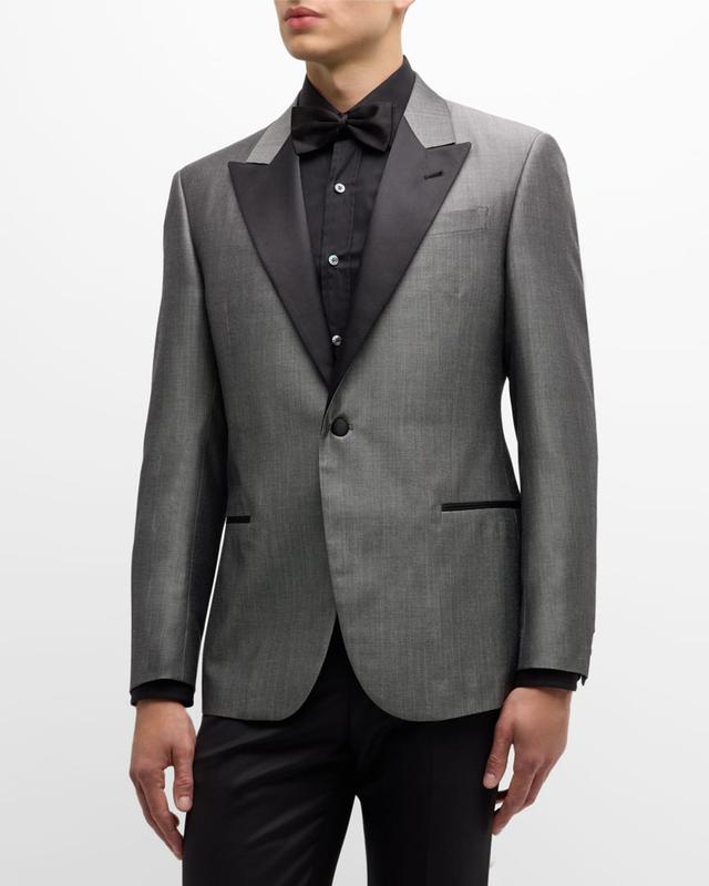 Mens Pindot Peak-Lapel Dinner Jacket Product Image