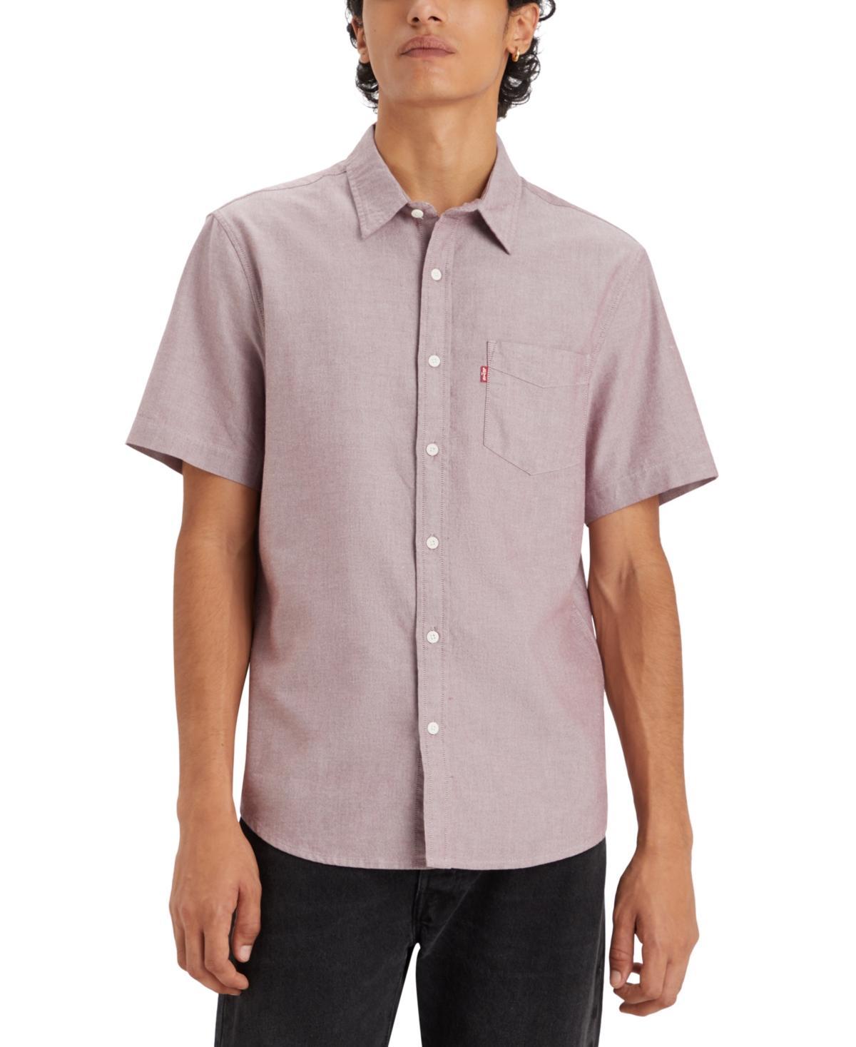 Levis Classic-Fit Short Sleeve Chambray Woven Shirt Product Image