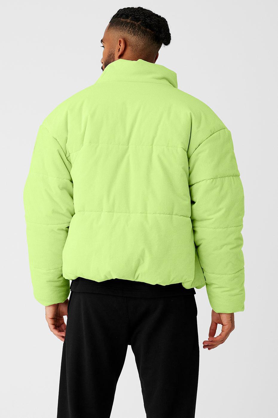 Corduroy Stage Puffer - Celery Male Product Image