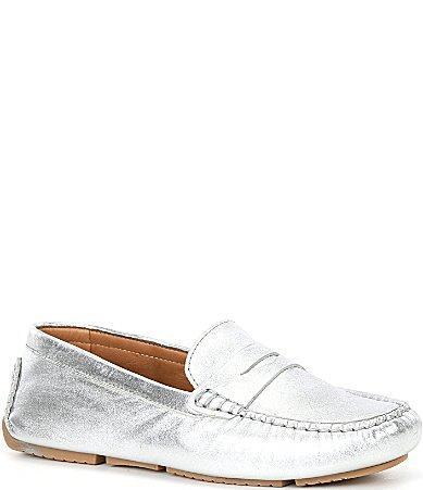 Flag LTD. Womens Morgan Leather Penny Loafer Moccasins Product Image