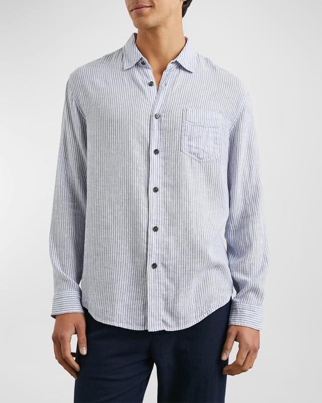 Mens Connor Striped Sport Shirt Product Image