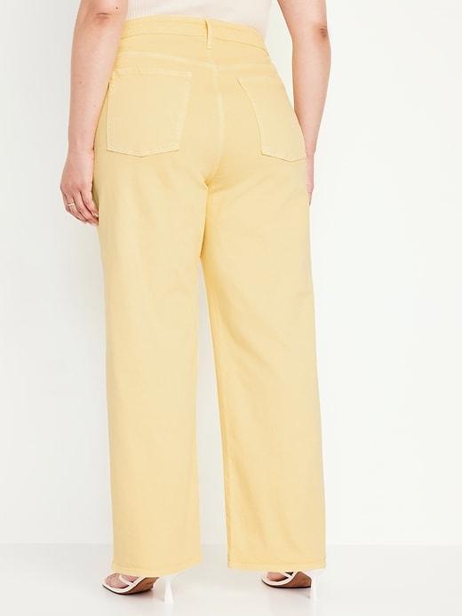 Extra High-Waisted Sky-Hi Wide-Leg Jeans Product Image