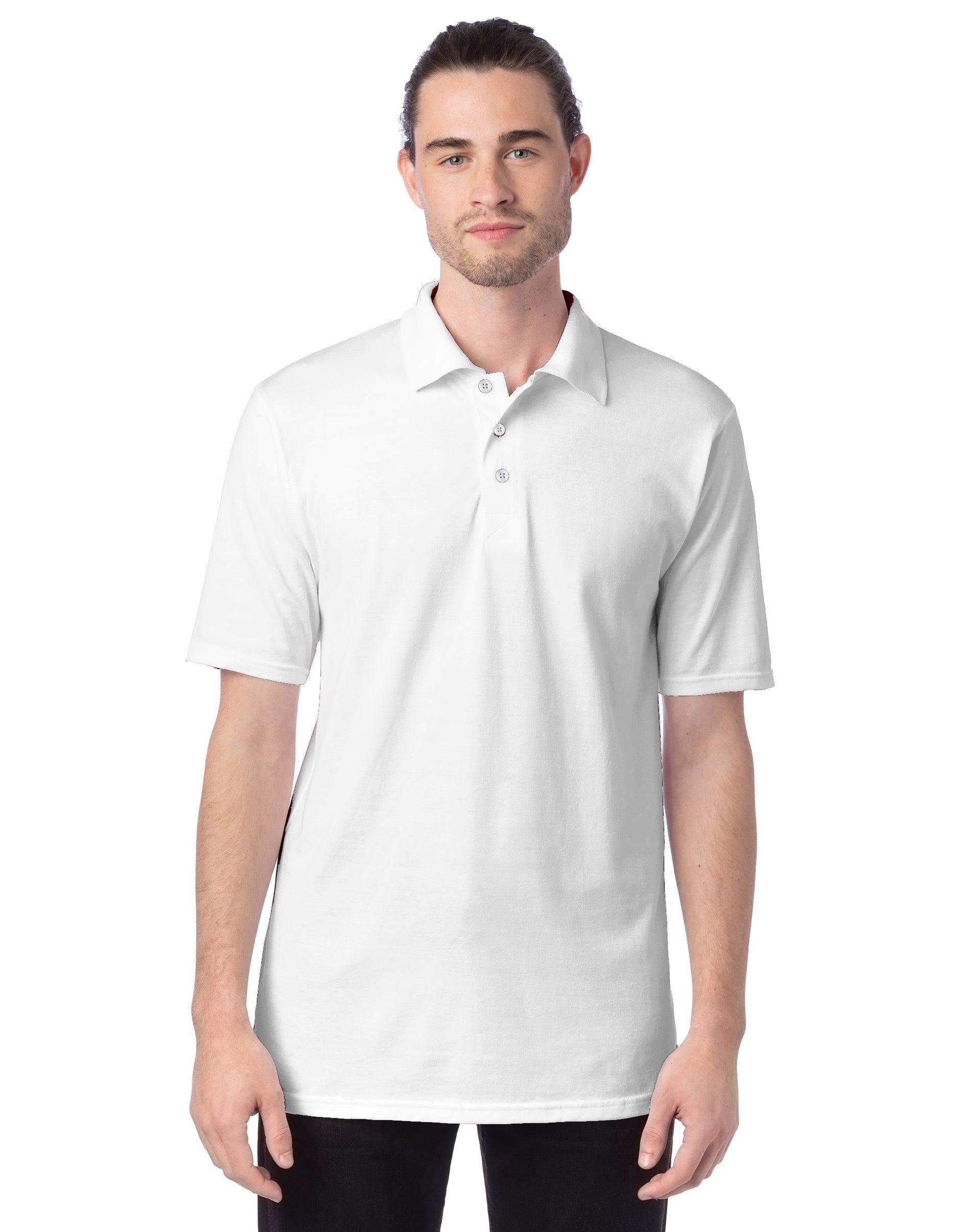 Mens Hanes X-temp Jersey Polo Product Image