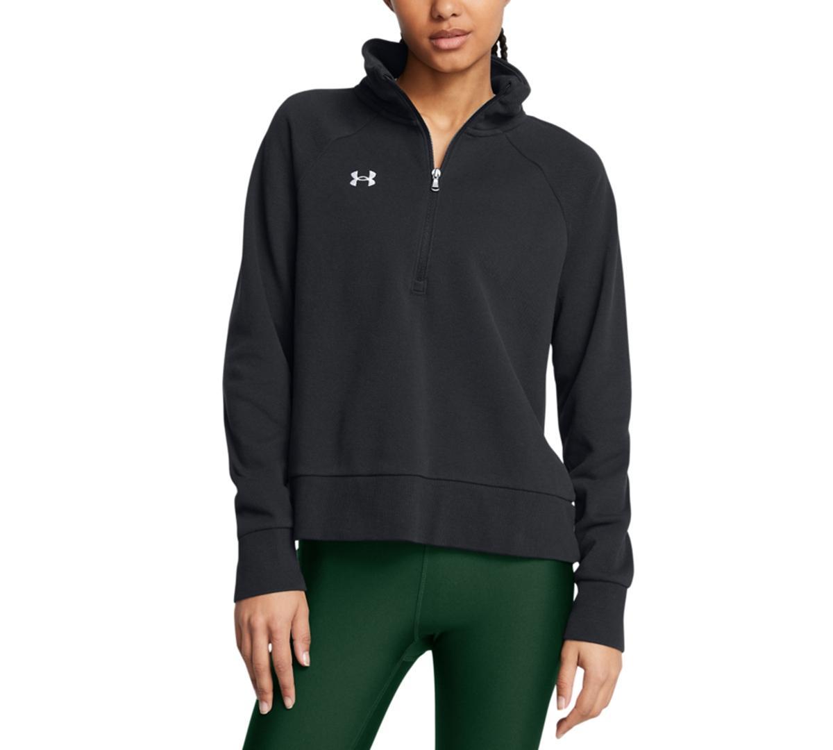 Womens Under Armour Rival Fleece Textured Half Zip Top product image