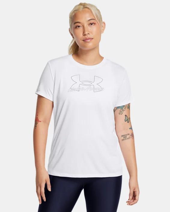 Women's UA Tech™ Script Short Sleeve Product Image