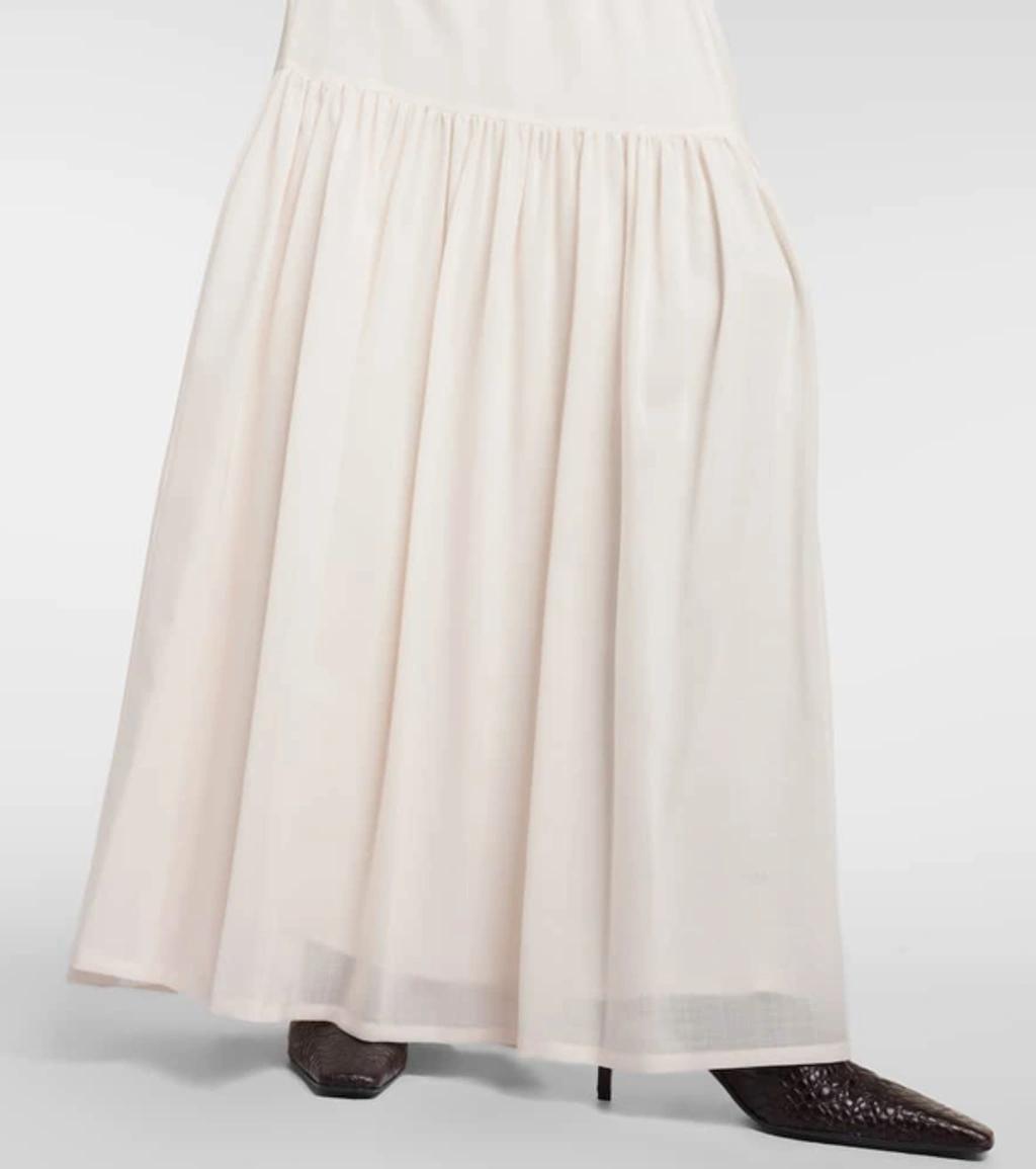 MAX MARA Cafila Tiered Maxi Skirt In Ivory Product Image