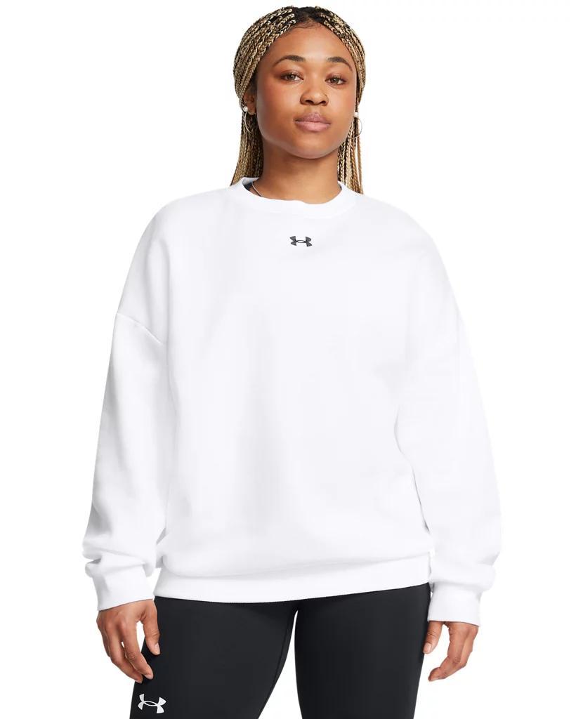 Women's UA Rival Fleece Oversized Crew Product Image