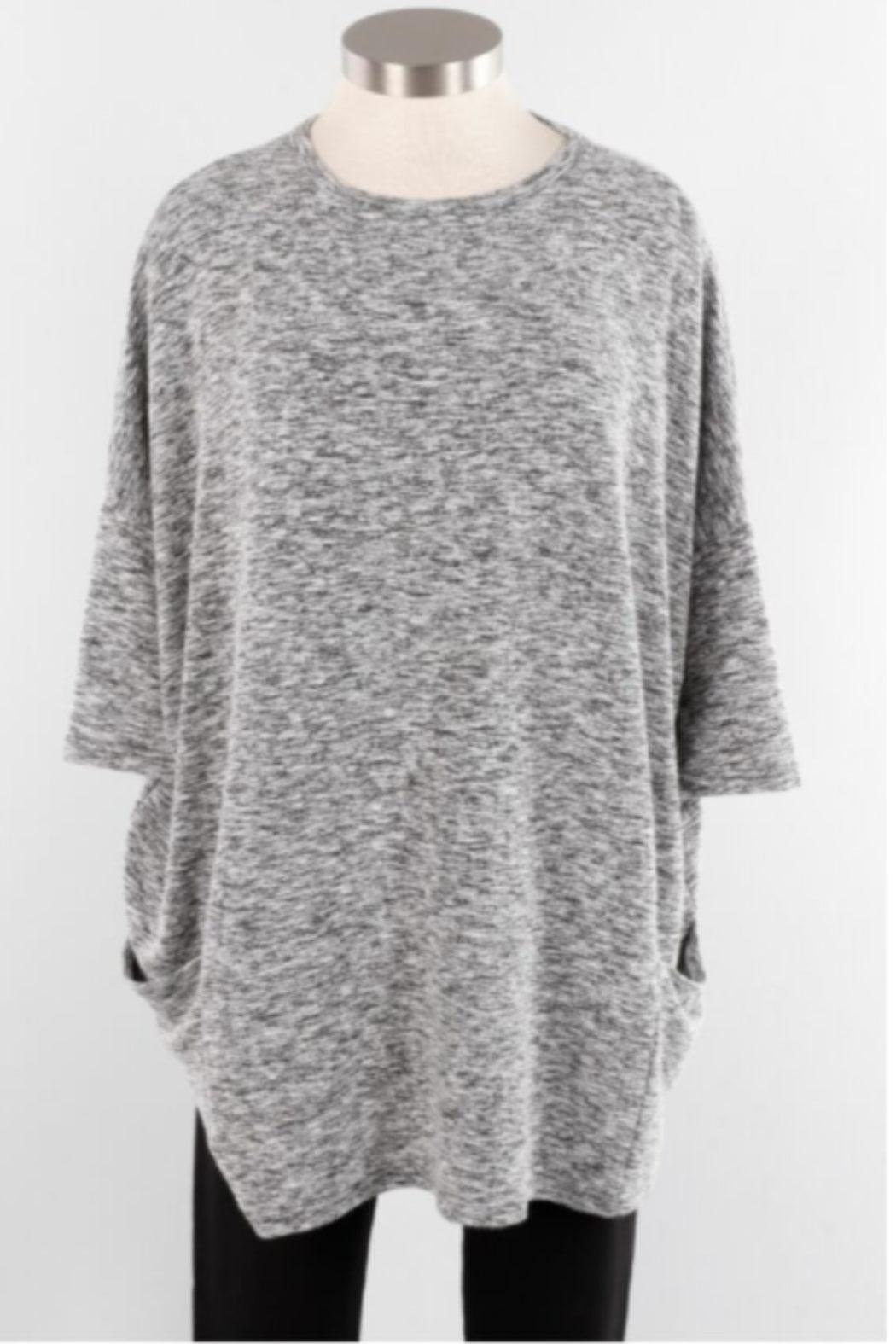 Pullover with Crimped Fabric Female Product Image