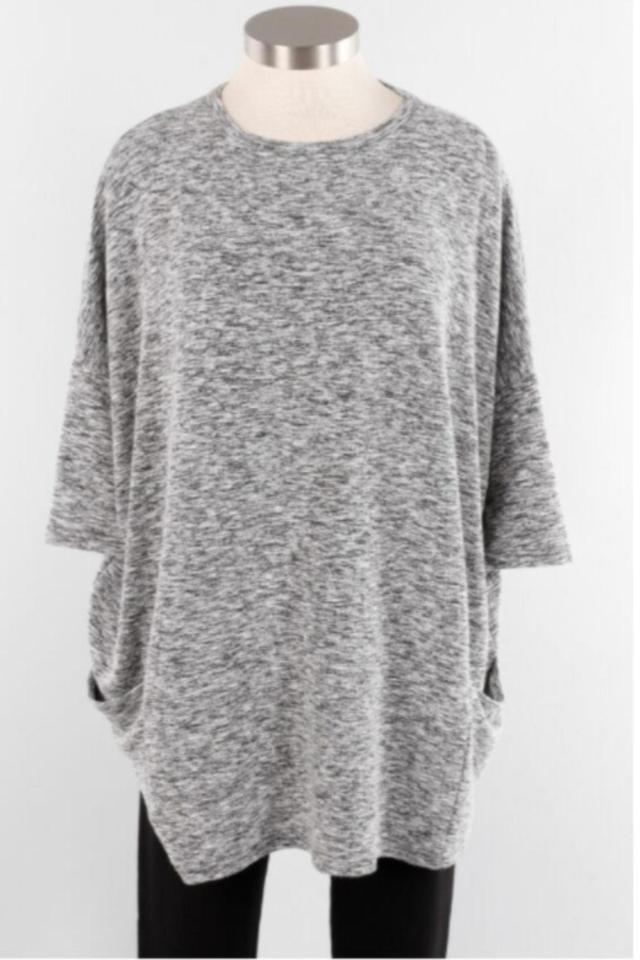 Pullover with Crimped Fabric Female Product Image