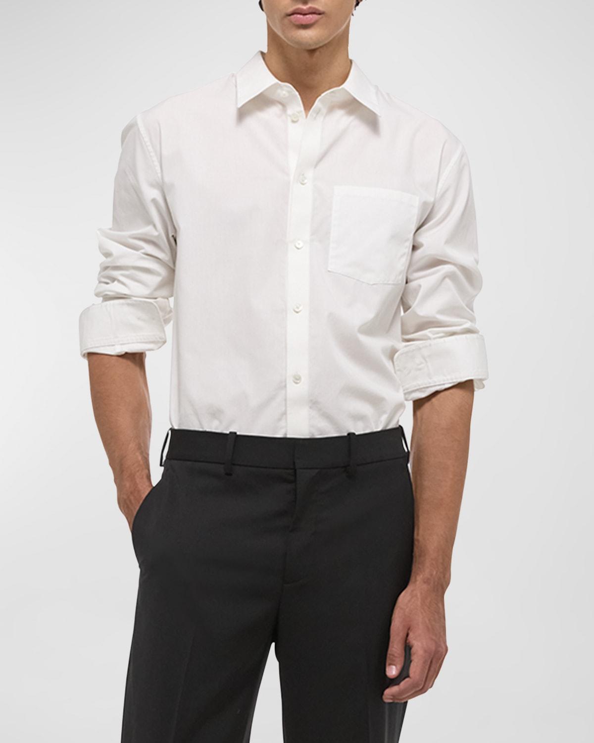 Mens Classic Button-Down Soft Cotton Shirt Product Image