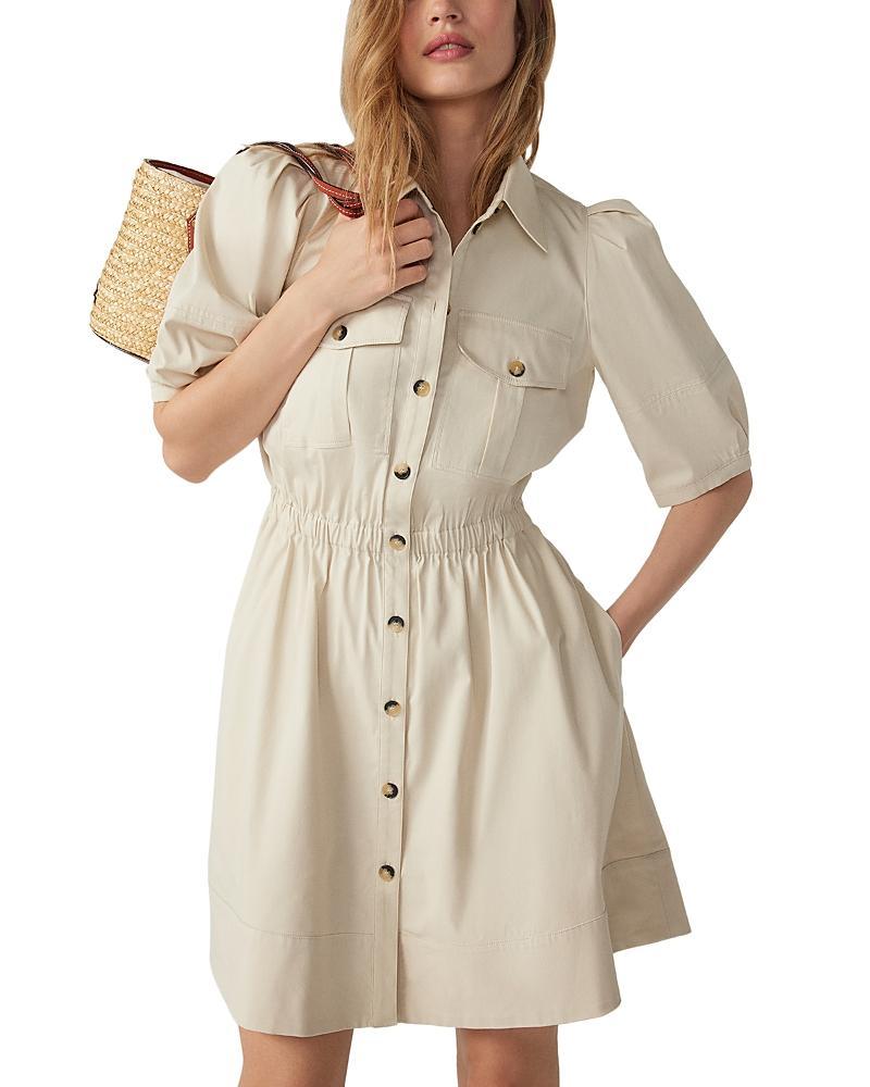 Womens Cotton-Blend Utility Minidress Product Image