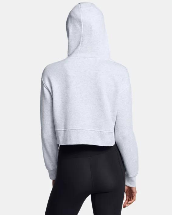 Women's UA Rival Fleece Collegiate Cropped Hoodie Product Image