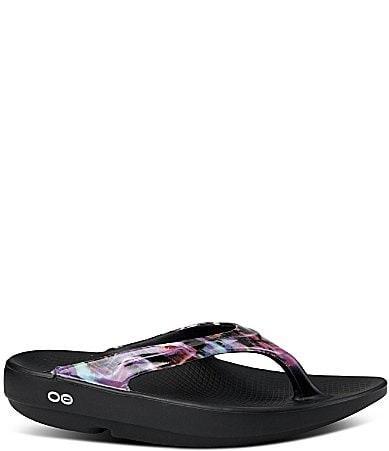 OOFOS Oolala Limited Print Thong Sandals Product Image