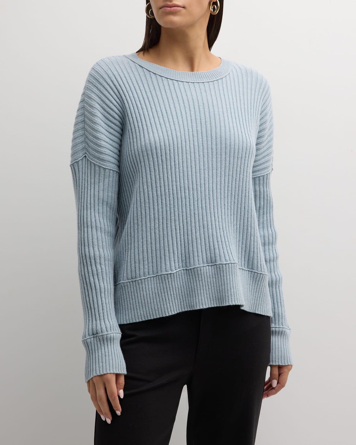 Womens Boxy Ribbed Sweater Product Image