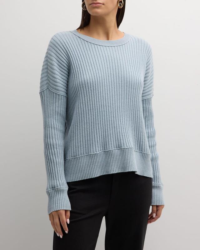 Eileen Fisher Organic Cotton Blend Rib Sweater Product Image