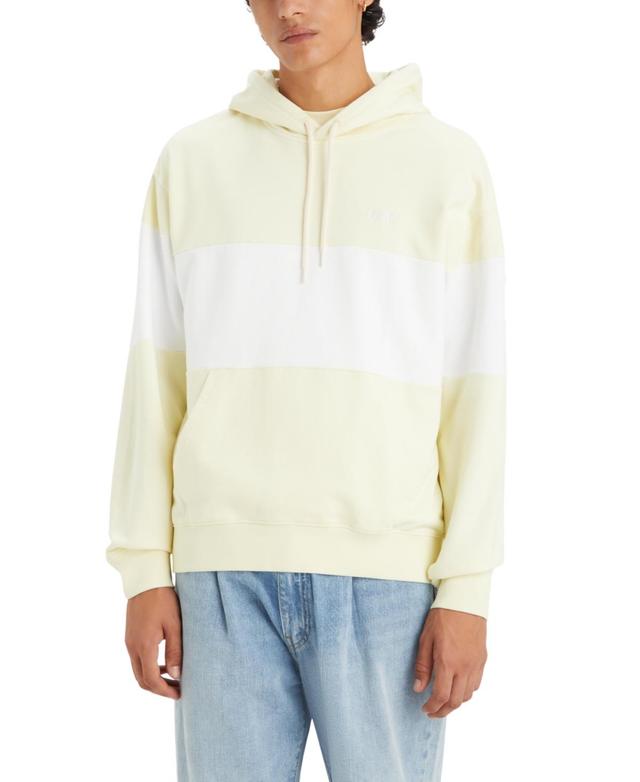 Levis Mens Relaxed-Fit Drawstring Stripe Hoodie Product Image