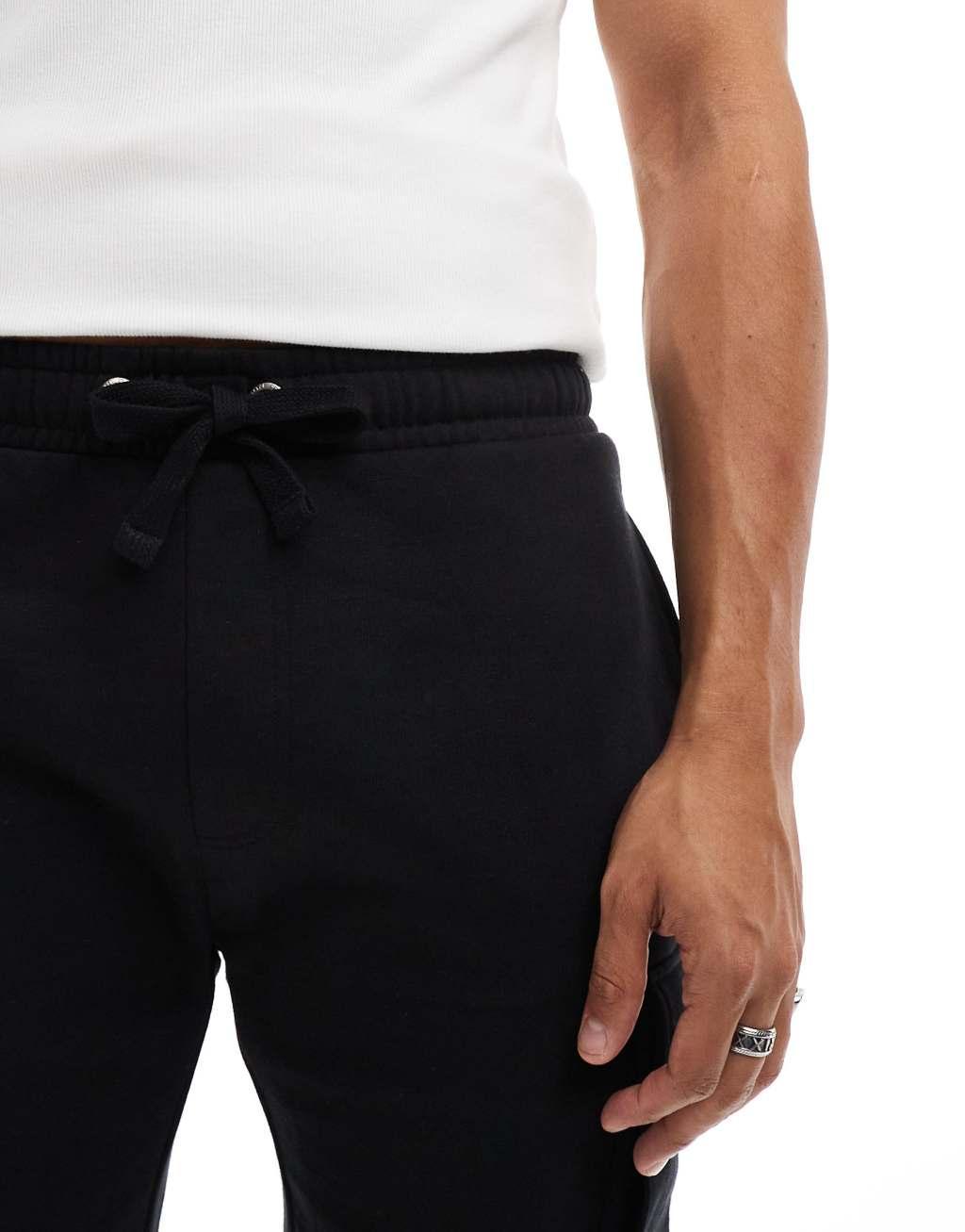 French Connection jersey shorts in black Product Image