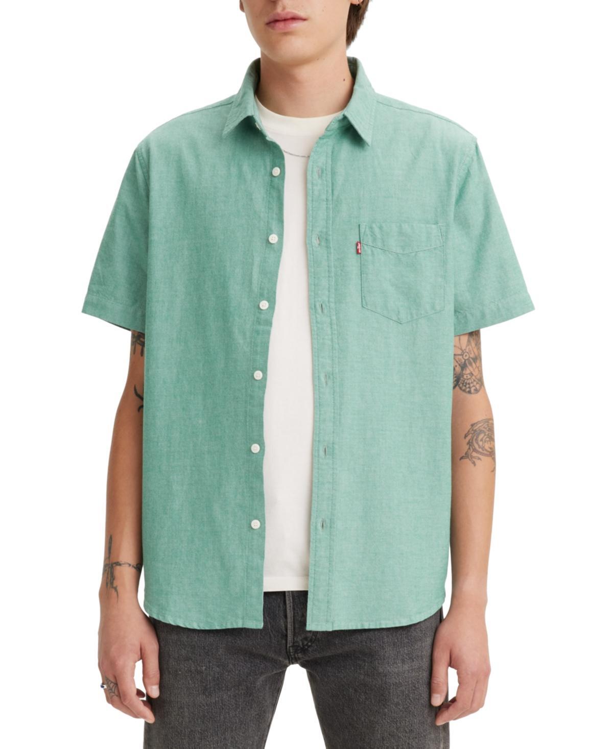 Levis Mens Classic 1 Pocket Short Sleeve Regular Fit Shirt Product Image