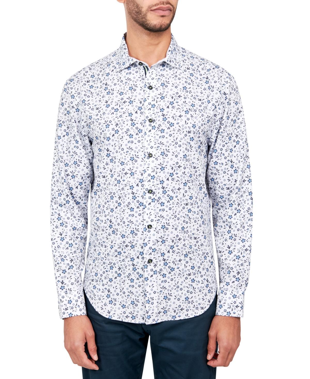 Society of Threads Mens Regular-Fit Non-Iron Performance Stretch Floral Button-Down Shirt Product Image