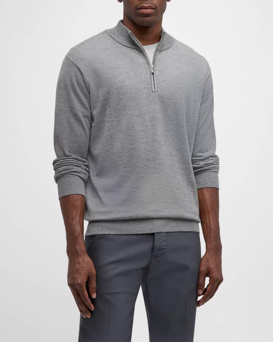 Men's Canton Stripe Quarter-Zip Sweater Product Image