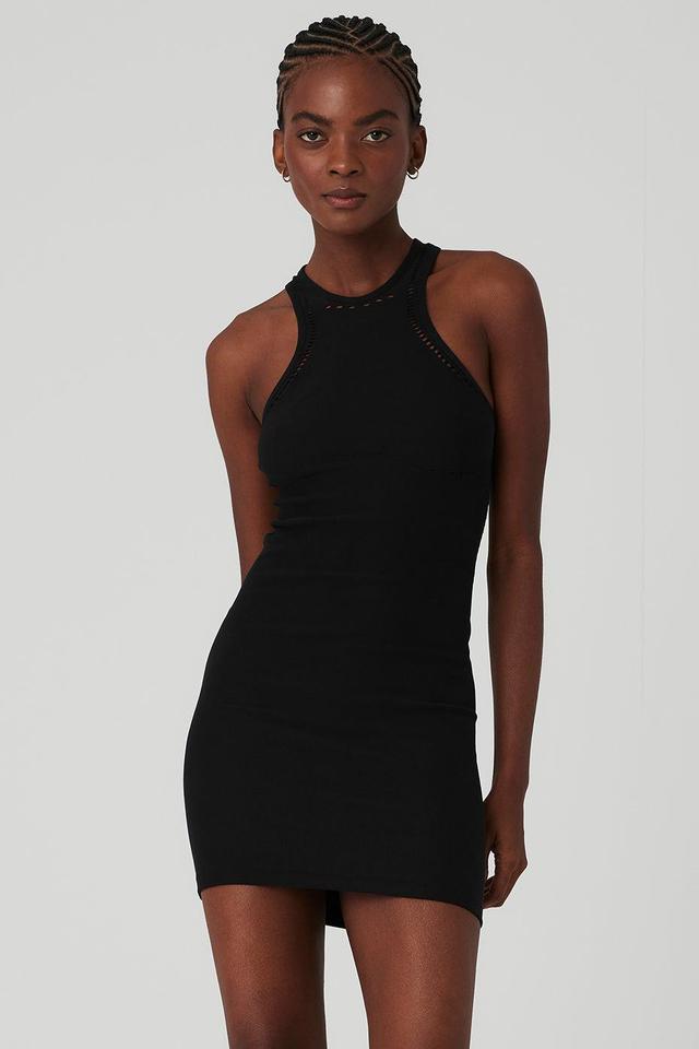 Seamless Open Air Racerback Dress - Black Product Image