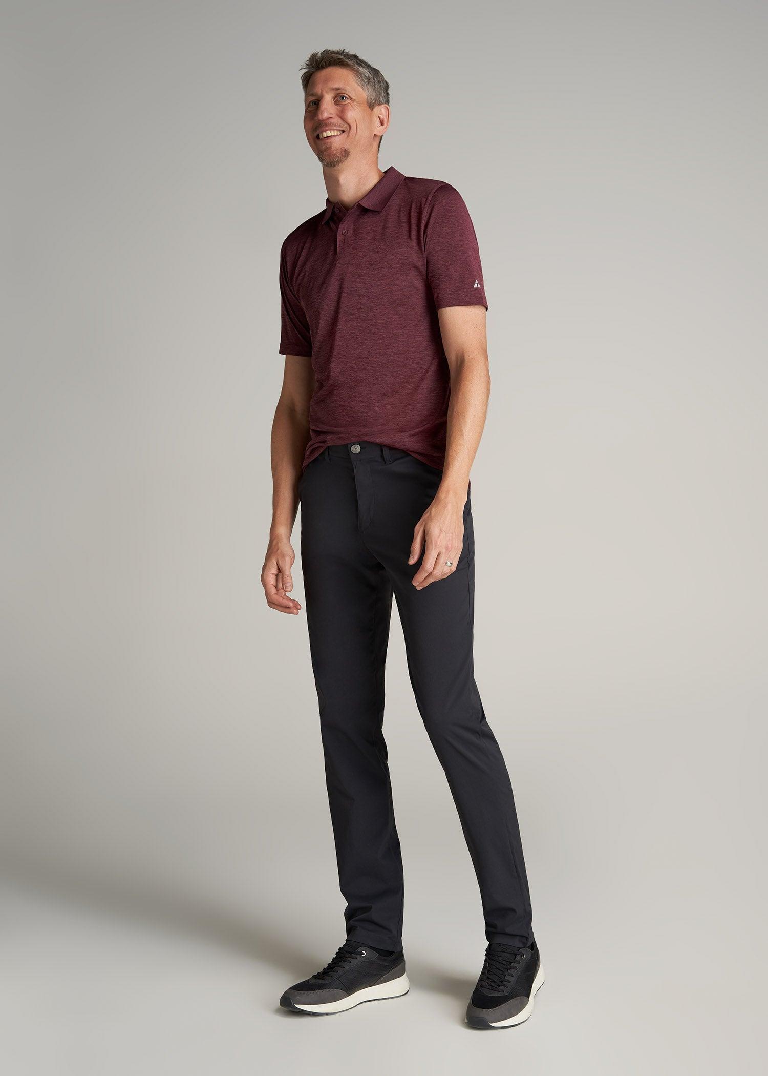 TAPERED FIT Traveler Chino Pants for Tall Men in Black Product Image