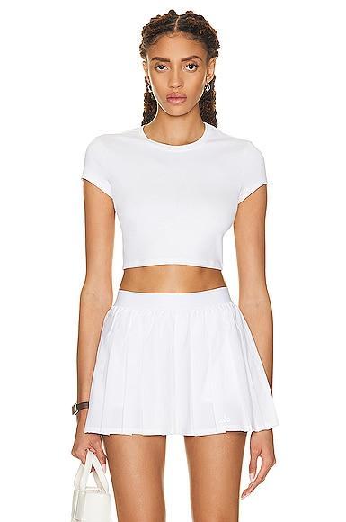 alo Soft Crop Finesse Short Sleeve Top Product Image