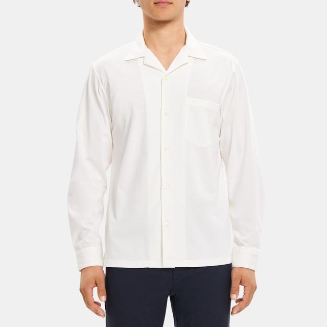 Structure Knit Camp Collar Shirt | Theory Outlet Product Image