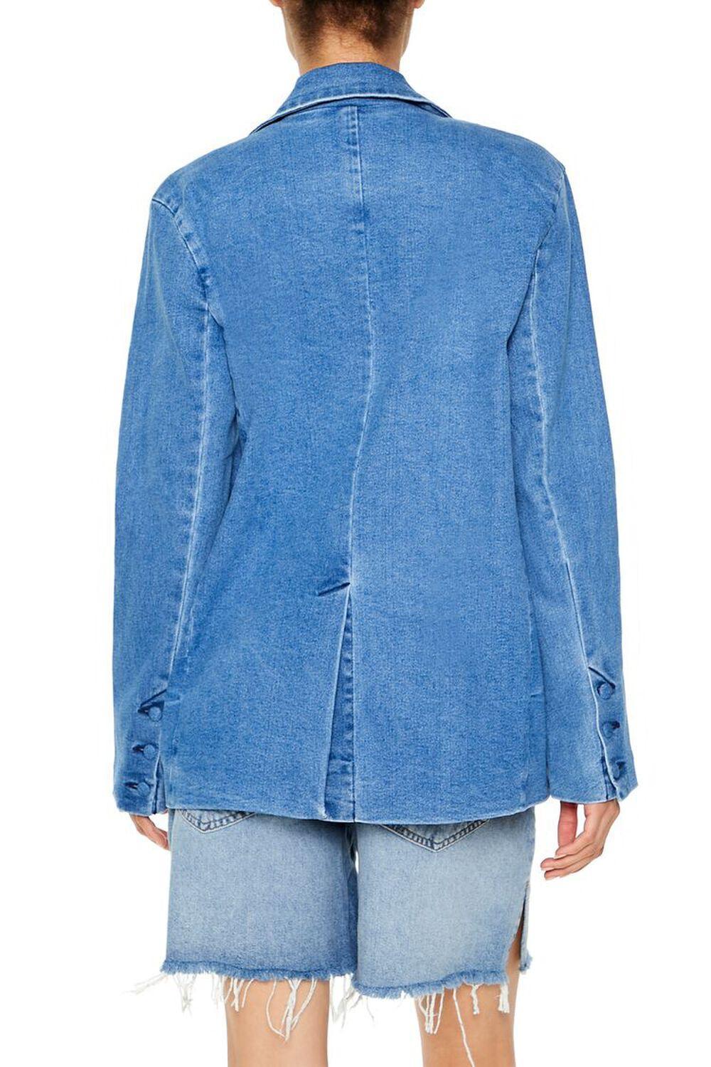 Notched Denim Blazer | Forever 21 Product Image