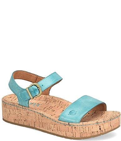 Born Sari Leather Cork Platform Sandals Product Image