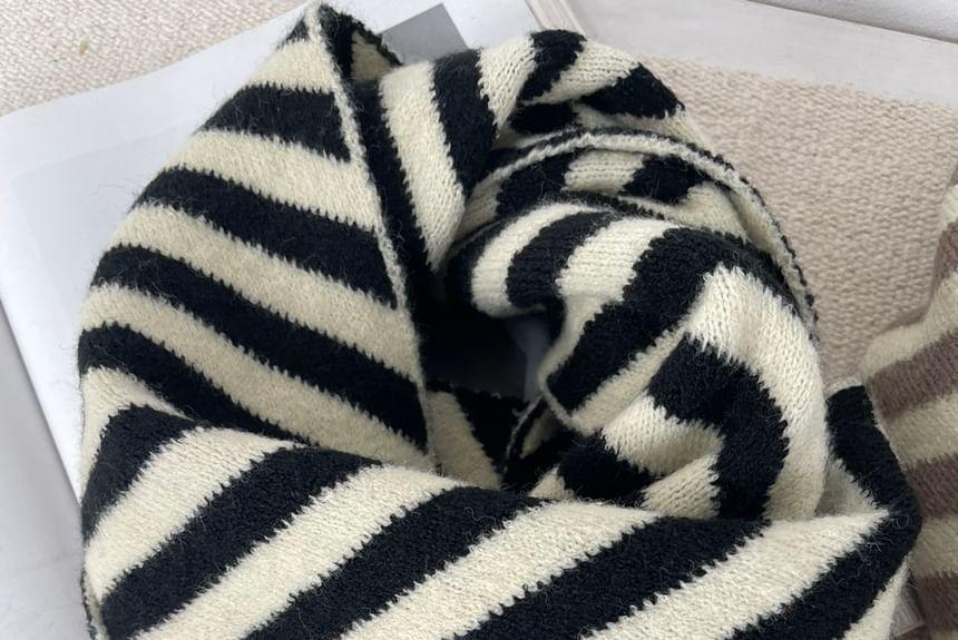 Striped Knit Scarf product image