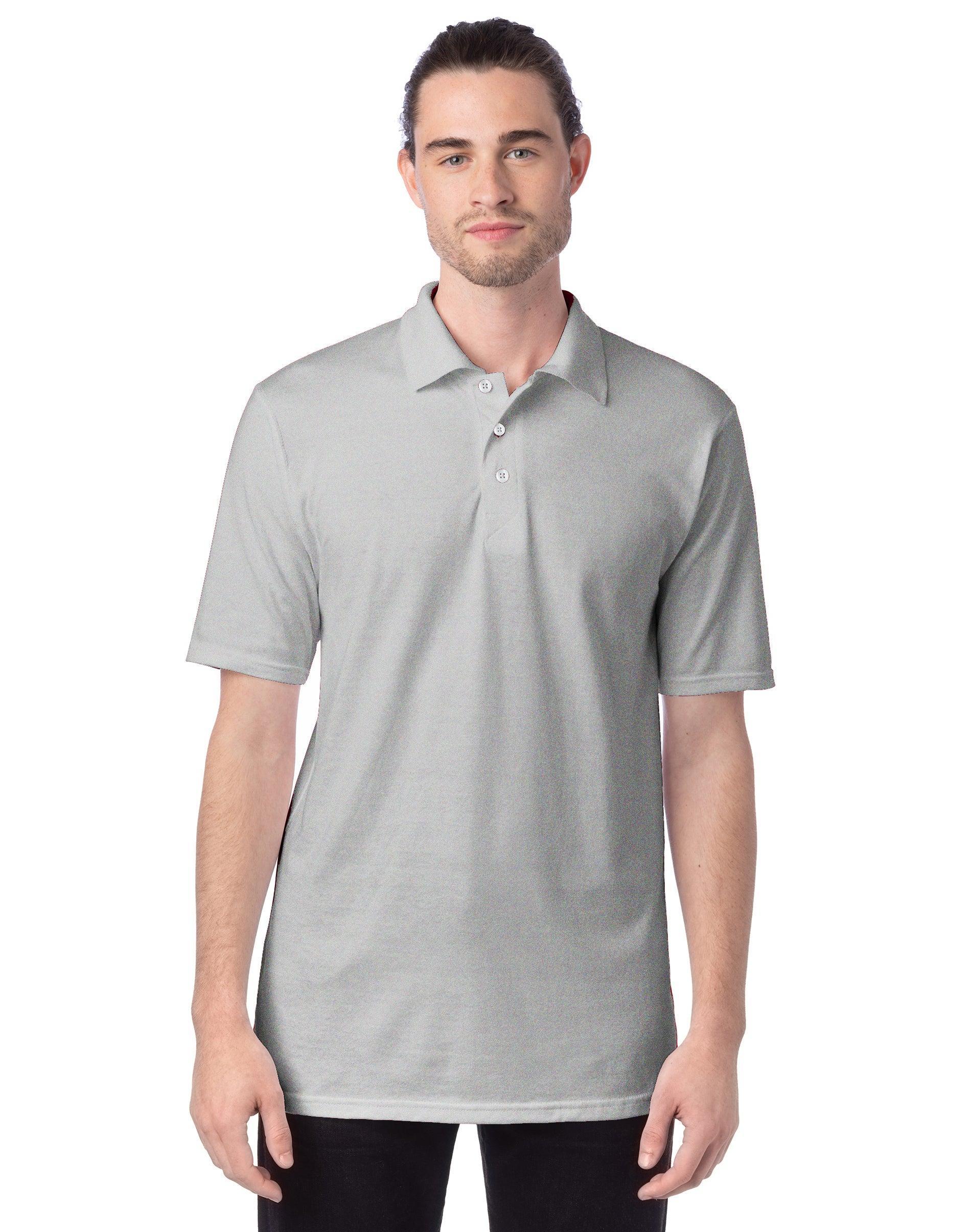 Mens Hanes X-temp Jersey Polo Product Image