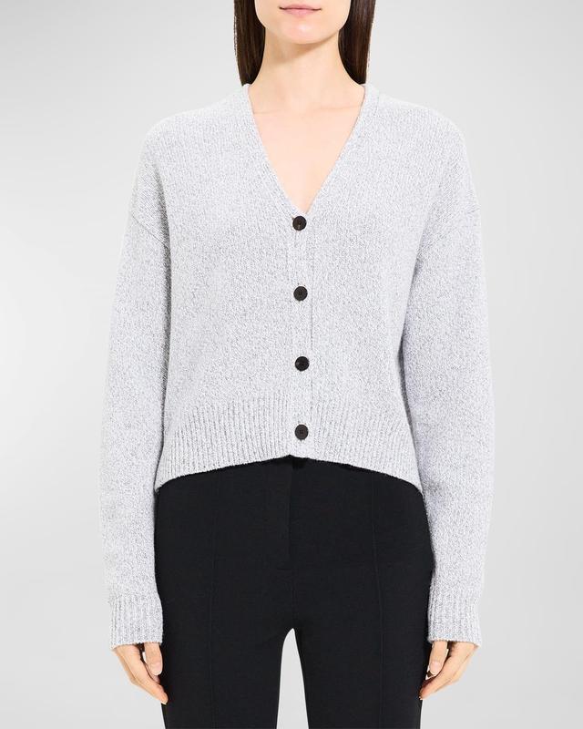 Womens Felted Wool & Cashmere Cardigan Product Image