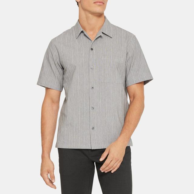 Cotton-Blend Camp Collar Shirt | Theory Outlet Product Image