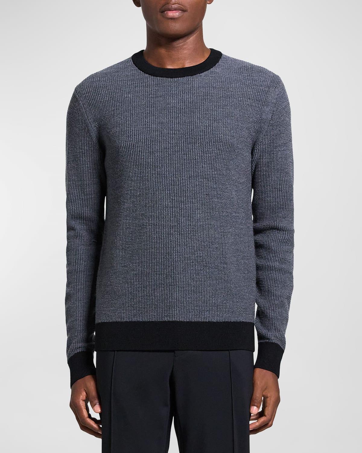 Theory Maden Novo Merino Wool Blend Crewneck Sweater Product Image