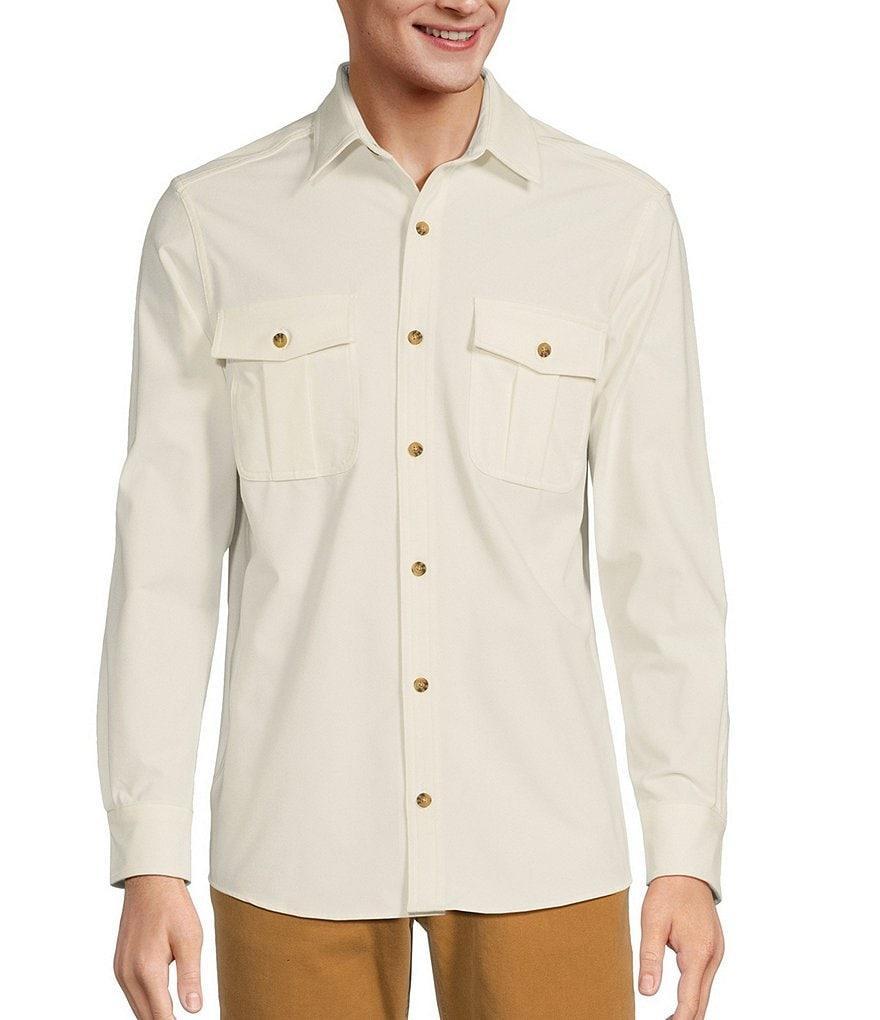 Rowm The Lodge Collection Long Sleeve Brushed Solid Button Down Shirt Product Image